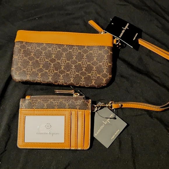 Nanette Lepore Cash Holder with Card Case and Wristlet matching set Brand New - Picture 4 of 4
